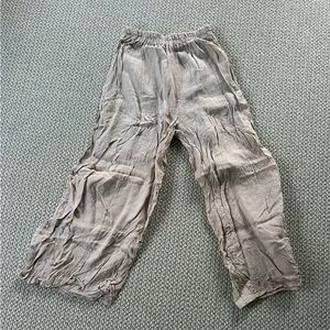 Italian brown linen pants